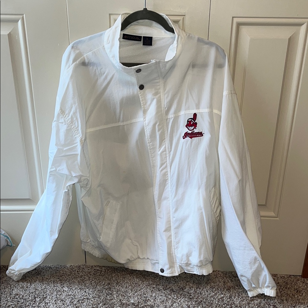 Cleveland Indians Retro White Jacket